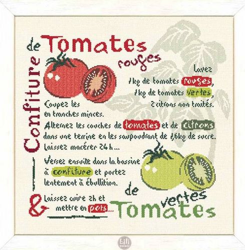 Diagramme Confiture de tomates - Lili points