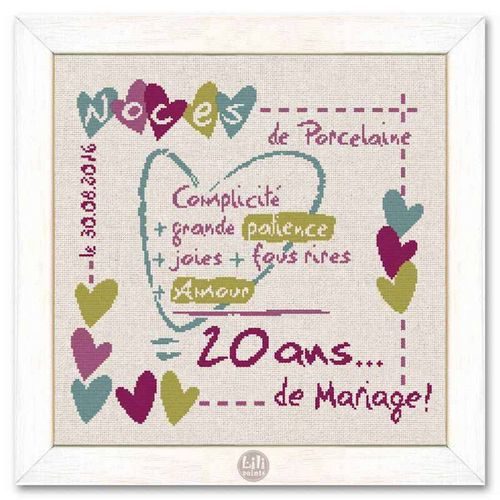 Diagramme 20 ans mariage - Lili points