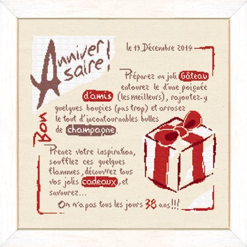 Diagramme Carte anniversaire - Lili points